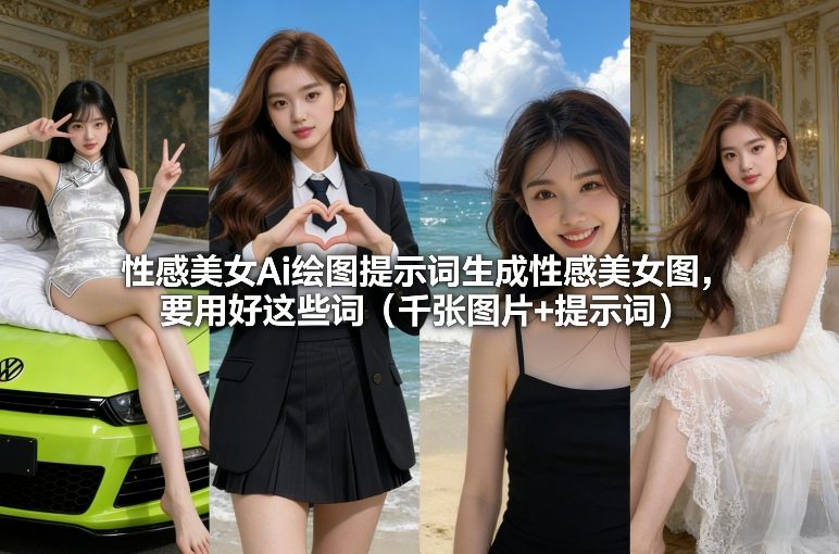 性感美女Ai绘图提示词生成性感美女图，要用好这些词（千张图片+提示词）凯哥轻创网-轻创网-创业网-网创项目资源站-副业项目-创业项目-搞钱项目凯哥轻创网